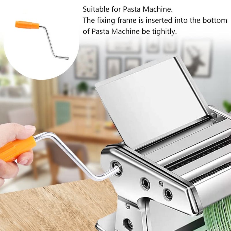 BNYTXV Pasta Maker Handle Replacement,Manual Noodle Maker Fixing Clip,Durable Handle Tool Parts for Pasta Machine (Handle) - Image 4